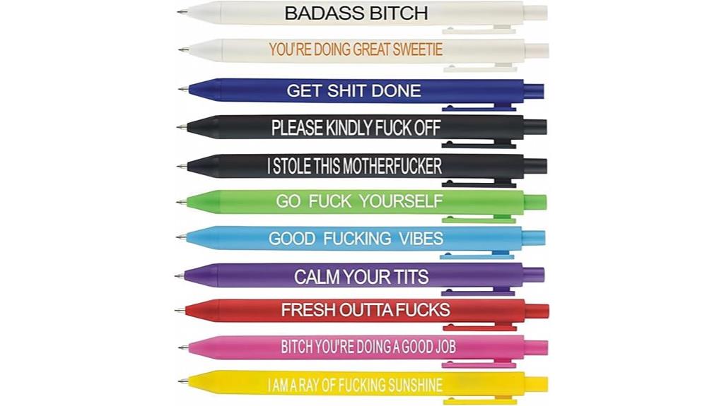 humorous swearing day pens