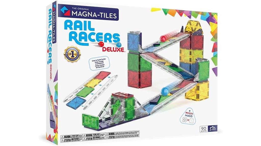 magnetic rail racer set