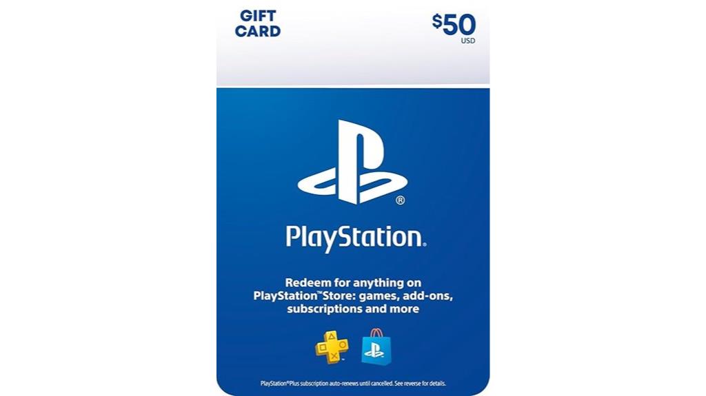 physical playstation 50 card