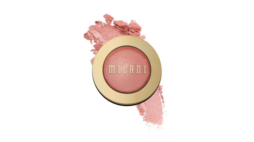 shimmery powder blush compact
