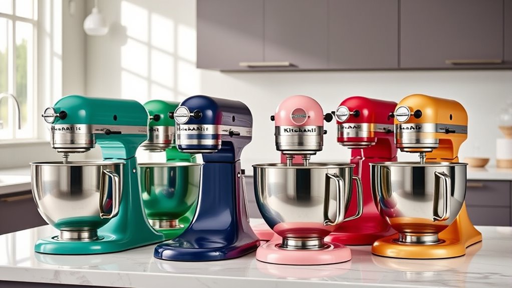 top kitchenaid mixer colors