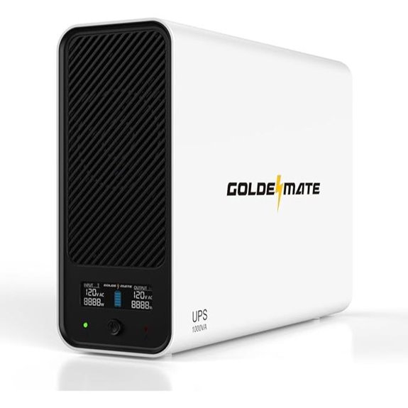 GoldenMate 1000VA Lithium UPS Backup with LCD
