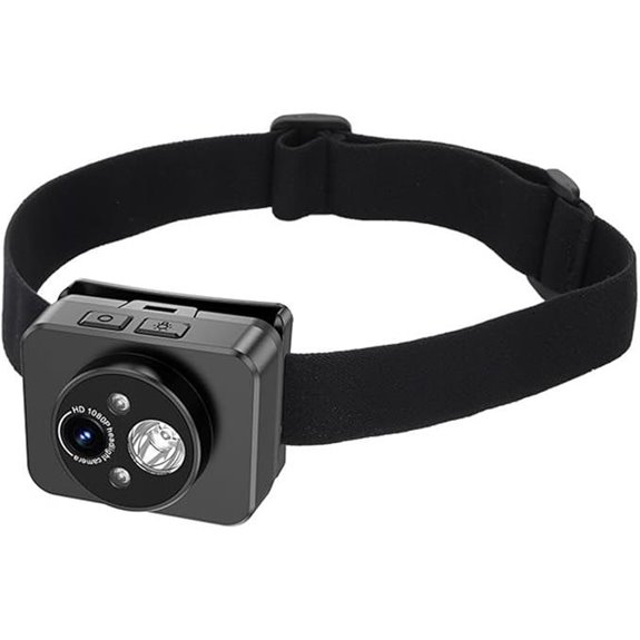 Bewinner 1080P Head Mounted Action Camera with LED