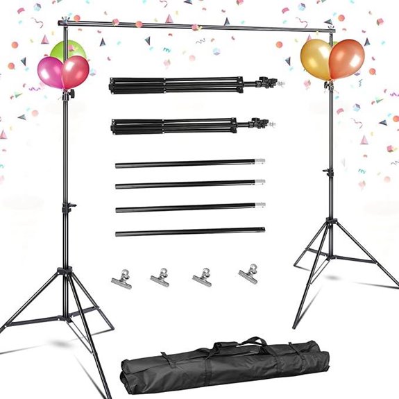 10 foot adjustable backdrop stand