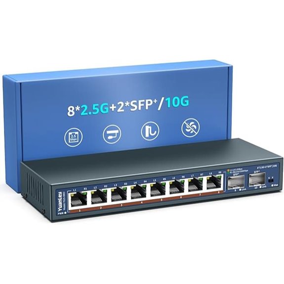YuanLey 10-Port 2.5G Ethernet Switch with SFP