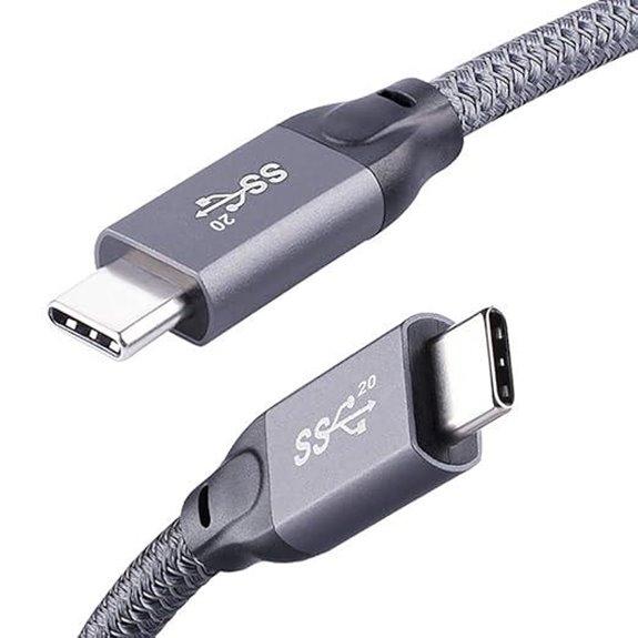 USB C to USB C 10Ft Cable 100W PD 4K 20Gbps