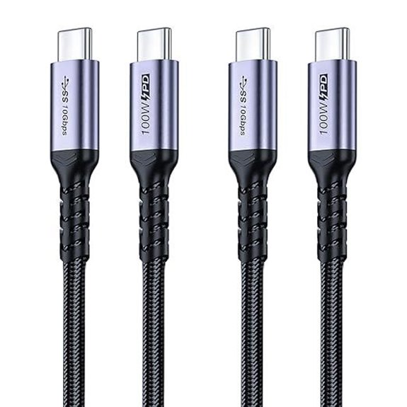 USB C 3.1 Gen 2 Cable 10FT 2-Pack 100W Fast Charging