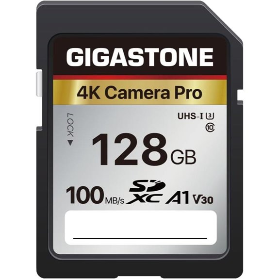 GIGASTONE 128GB SD Card for 4K Cameras