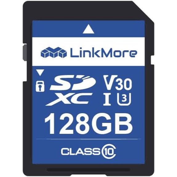 LinkMore 128GB SDXC Card for DSLR & 4K Video