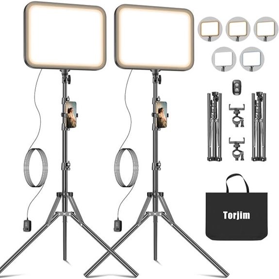 Torjim 12 LED Video Light Kit with Remote