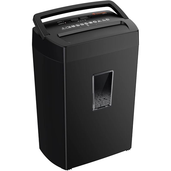 Bonsaii 12-Sheet Cross-Cut Paper Shredder with Window