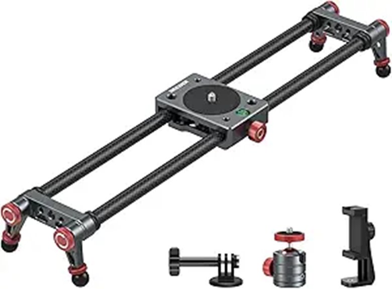 NEEWER 16in Camera Slider with Ball Head & Accessories