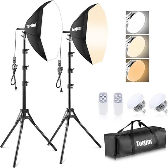 Torjim 20 Softbox Lighting Kit with LED Studio Lights