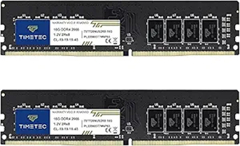 Timetec 32GB DDR4 RAM Kit (2x16GB 2666MHz)