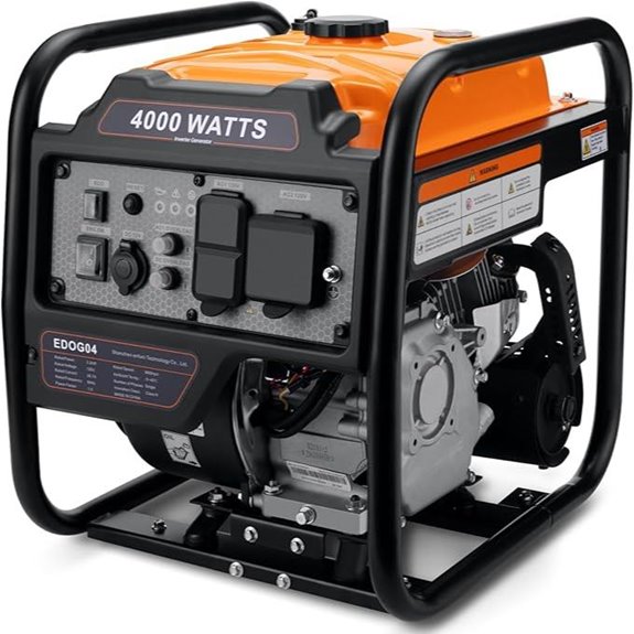 Power Equipment 4000W Portable Gas Inverter Generator