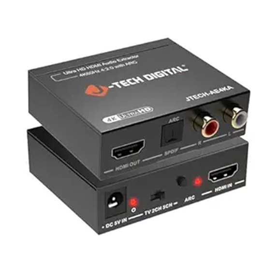 J-Tech HDMI Audio Extractor 4K ARC Support