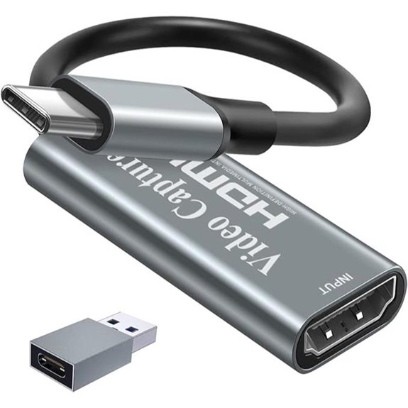 4K HDMI to USB-C Video Capture Card for Gaming