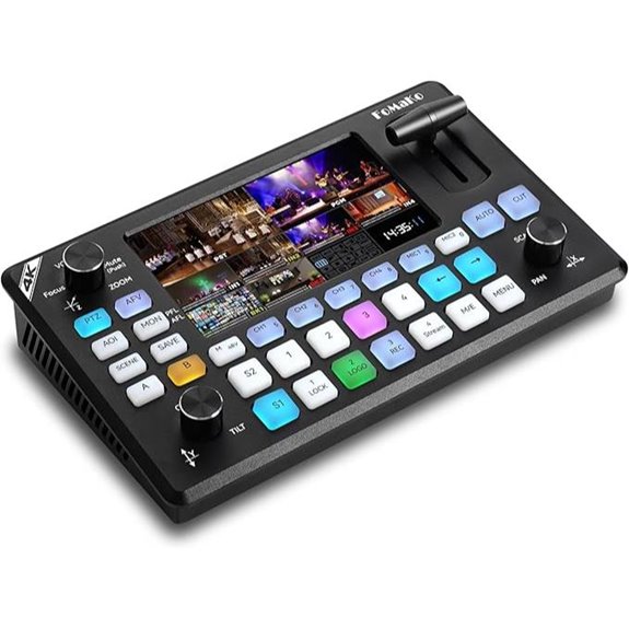 FoMaKo 4K HDMI Video Mixer Switcher with LCD