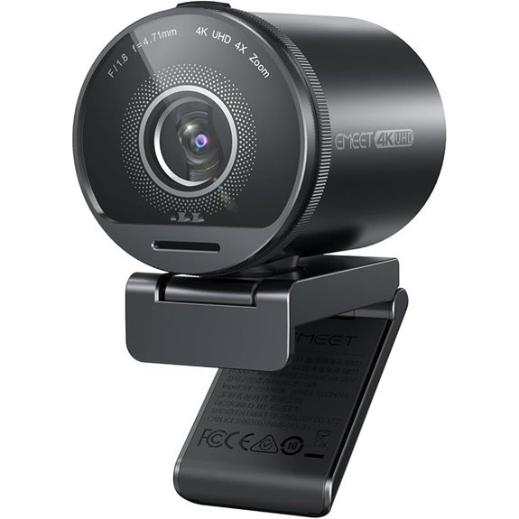 EMEET 4K Webcam with HDR Dual Autofocus Mic