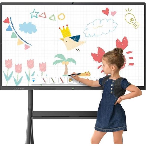 55 4K UHD Touchscreen Smart Board for Classroom and Office