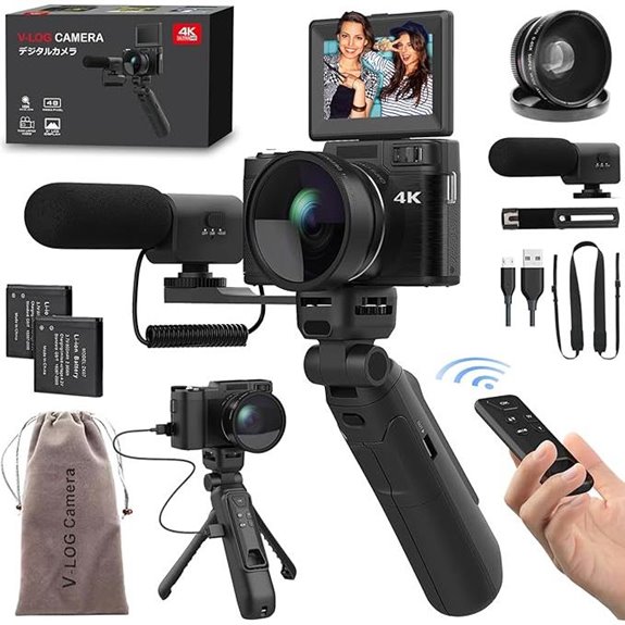 4K Vlogging Camera with Accessory Kit