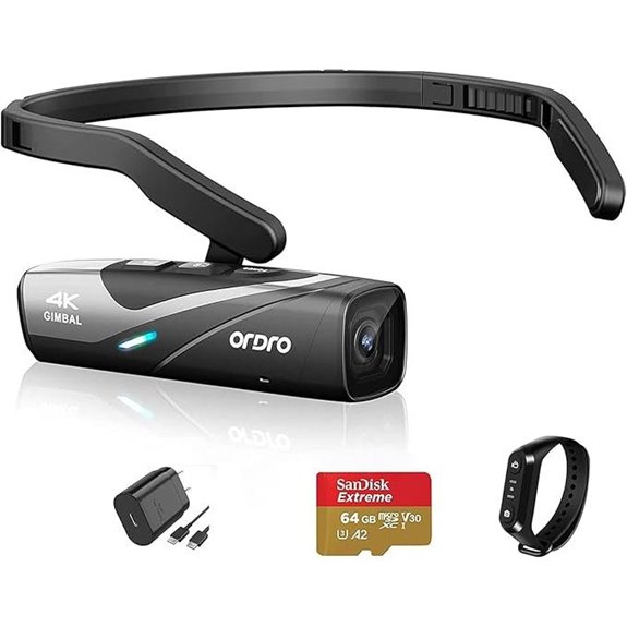 ORDRO EP8 4K Wearable Video Camera with Gimbal