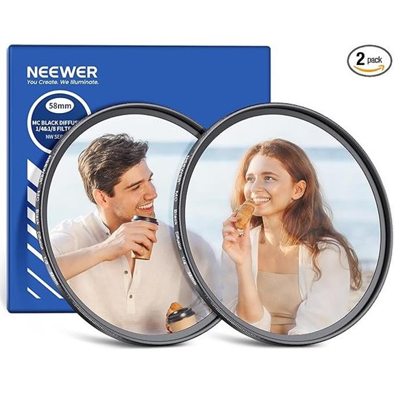 NEEWER 58mm Diffusion Camera Lens Filter Set