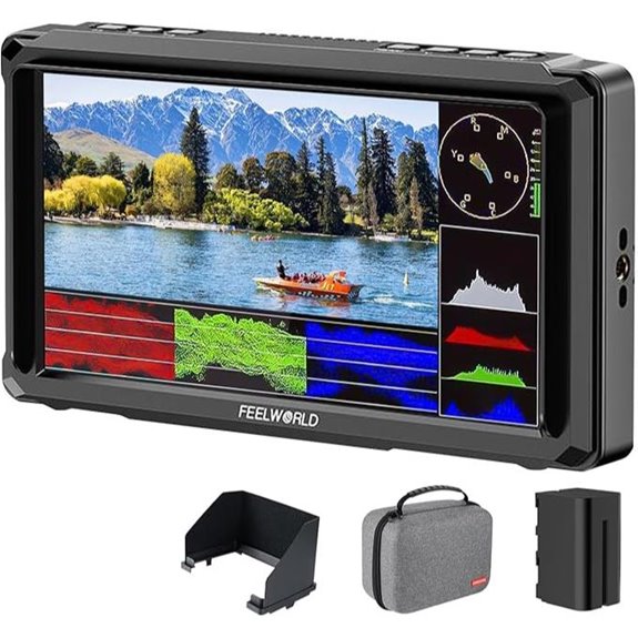 FEELWORLD FW568 PRO 6 4K DSLR Monitor with Battery