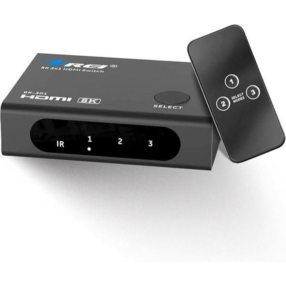 OREI HDMI Switcher with 8K/4K@120Hz and Remote