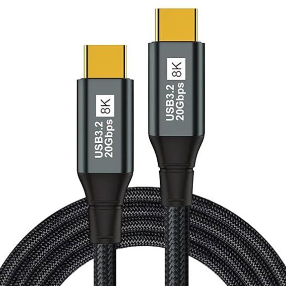 USB-C 8K Video & Fast Charging Cable (3.3ft)