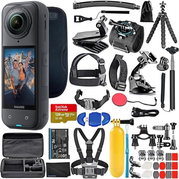 Insta360 X5 Waterproof 8K 360° Action Camera Kit