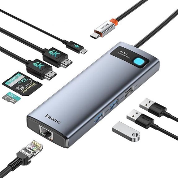 Baseus 9-in-1 USB-C Docking Station with 4K HDMI
