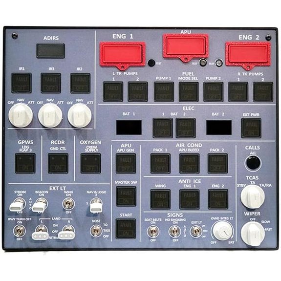 A107 A32X MAX Overhead Panel for MSFS 2020/2024