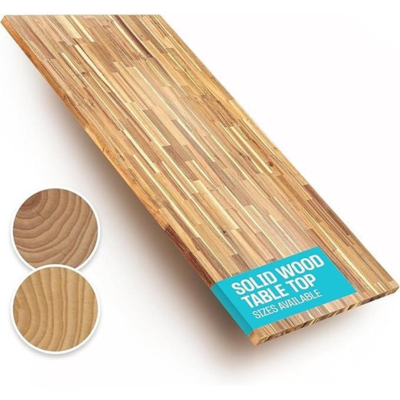 Solid Wood Acacia Desk Top for Standing Desks