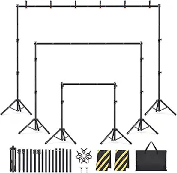 adjustable 10x7 5ft backdrop
