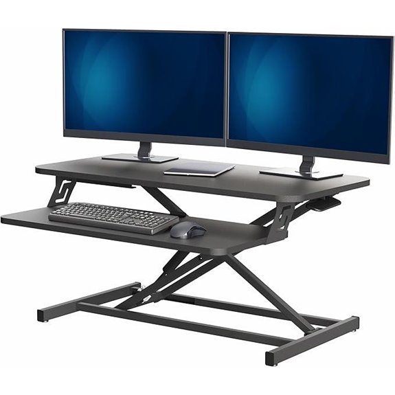 VIVO Adjustable 32” Sit-Stand Desk Converter