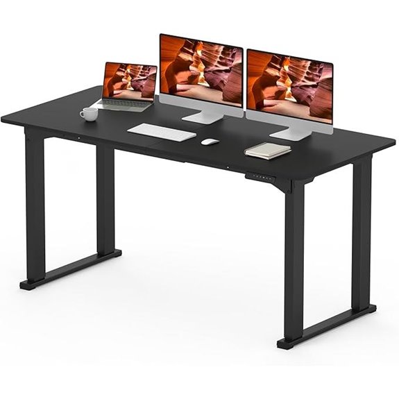 Electric Standing Desk 63x28 Inches Adjustable Height