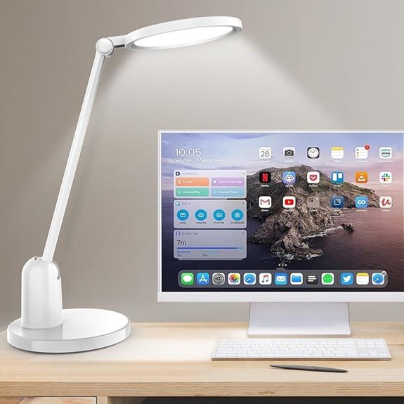 Dimmable Desk Lamp with Stepless Dimming & Timer
