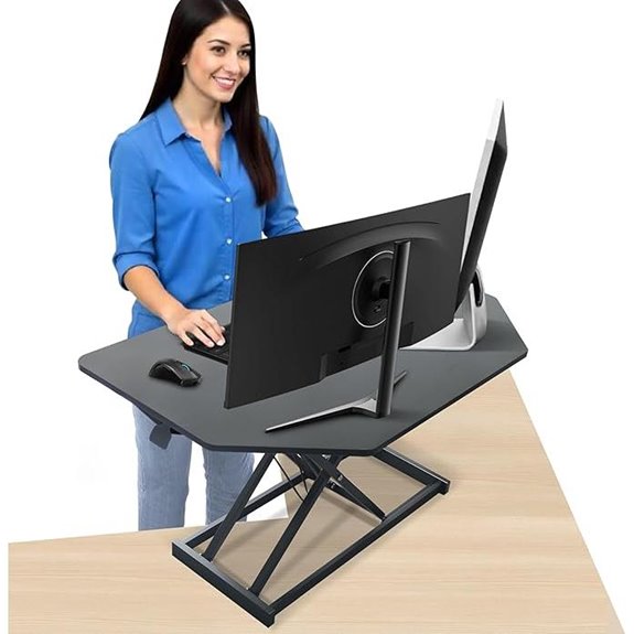 Aconcept 32 Height Adjustable Corner Desk Converter