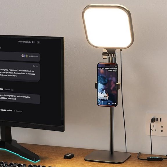 UBeesize Zoom Desk Light with Phone Holder