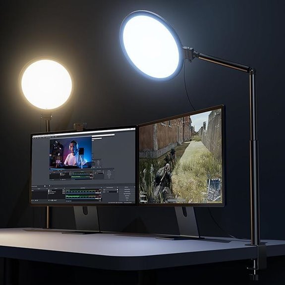 Weilisi 10.2 Desk Ring Light with Clamp
