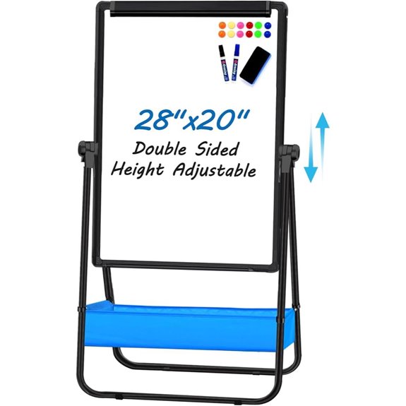 adjustable double sided whiteboard