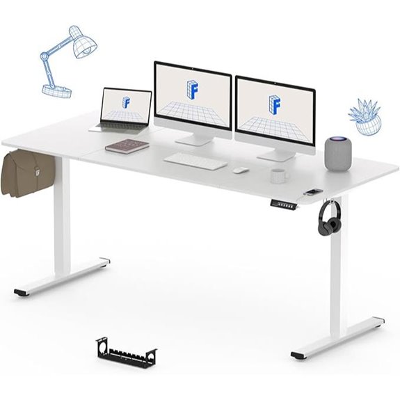 FLEXISPOT 71 Electric Standing Desk with Cable Management