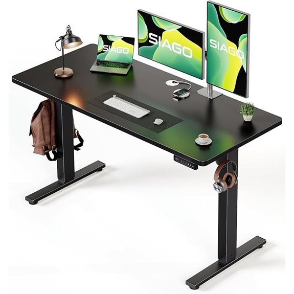 SIAGO Adjustable Electric Standing Desk with Memory