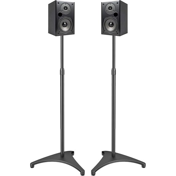 PERLESMITH Adjustable Speaker Floor Stands (Pair)