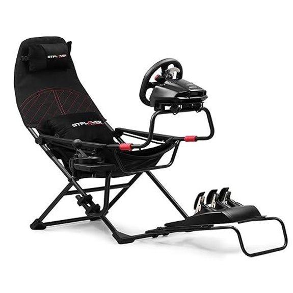 GTPLAYER Foldable Adjustable Sim Racing Cockpit