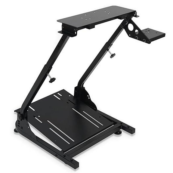 LGIB Adjustable Folding Sim Racing Wheel Stand