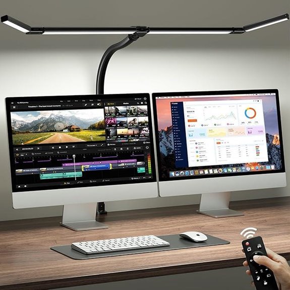 ONEMIX 42 LED Desk Lamp with Clamp