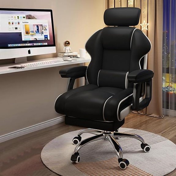 Executive Ergonomic Office Chair with Footrest
