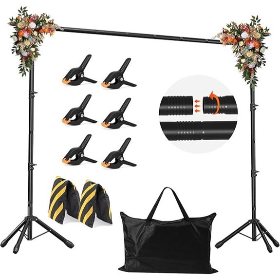 adjustable photography backdrop stand